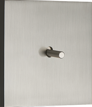 Donel N96 Переключатель на 1 тумблер, Цилиндр, 10AX 250V, Вороненая сталь, серия DT