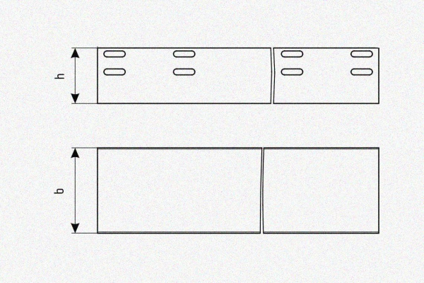 Лоток глухой ЛМГ 50х50х3000 УТ1,5, горячее цинкование S1,5