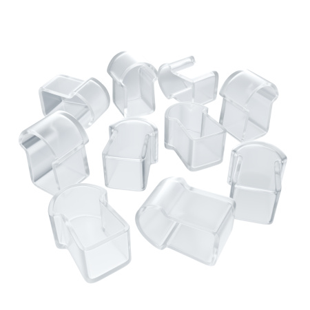 09-150 Комплект (10шт) заглушек пластиковых для светодиодного неона RGB 220В, smd 5050, 80д/м, 10*18мм, арт.17-49 APEYRON