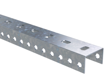 П-образный профиль PSL, L1400, толщ.1,5 мм, нержавеющая сталь AISI 304 DKC