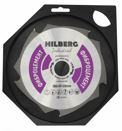 Диск пильный Industrial Фиброцемент 190*5T*30 mm HC190 Hilberg