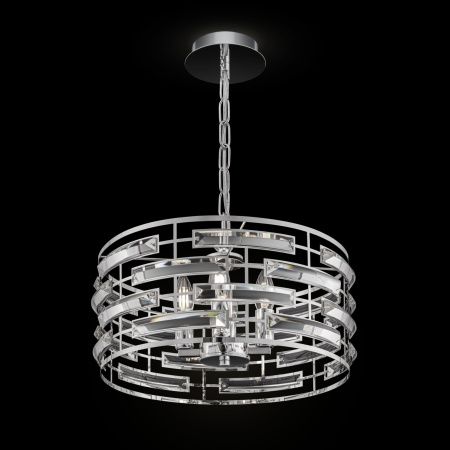 Подвесной светильник 4*E14 60Вт Хром IP20 Frontera MOD067PL-04CH Maytoni