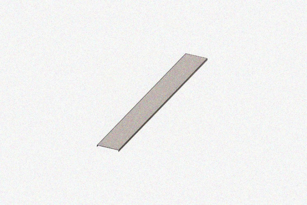 Крышка лотка КЛ 600х3000 УХЛ1, оцинкованный лист, S1,0