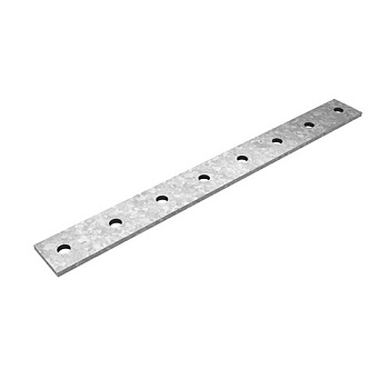 Пластина 8 отверстий для СТРАТ профиля, толщ. 5,0 мм, гор. цинк Ostec