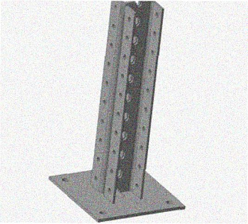 Стойка напольная (потолочная) сдвоенная СНПС320 УХЛ1,горячее цинкование, S2,5