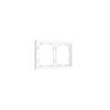 Рамка пластиковая Voltum S70 на 2 поста, (белый глянцевый)