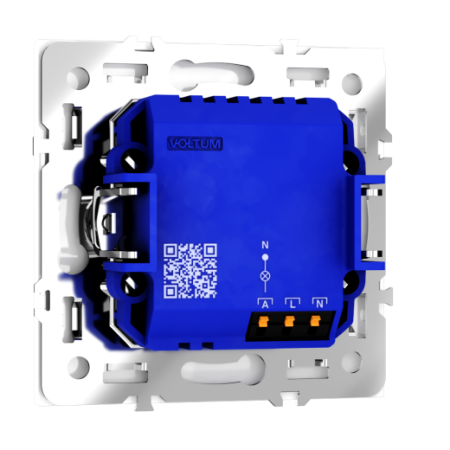 Датчик движения встраиваемый Voltum S70, (белый глянцевый)