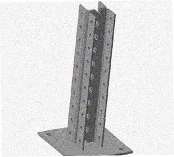 Стойка напольная (потолочная) сдвоенная СНПС1200х4 УХЛ1, горячее цинкование, S4,0