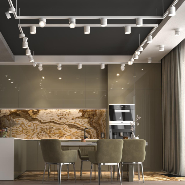 Трехфазный трековый св/д св-к IP20 LED 15W 4000K 1300Лм 100-265V белый GRODA NOVOTECH