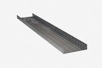 Лоток глухой ЛМГ 75х50х2000 У3, окрашенный, S1,5