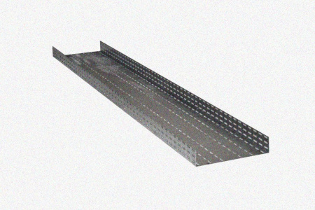 Лоток глухой ЛМГ 75х50х2000 У3, окрашенный, S1,5