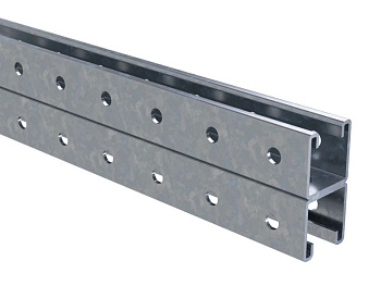 Двойной С-образный профиль 41х41, L900, толщ. 2.5 мм, INOX 304 DKC