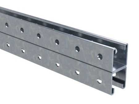 Двойной С-образный профиль 41х41,L1500, толщ 2,5 мм, INOX 304 DKC