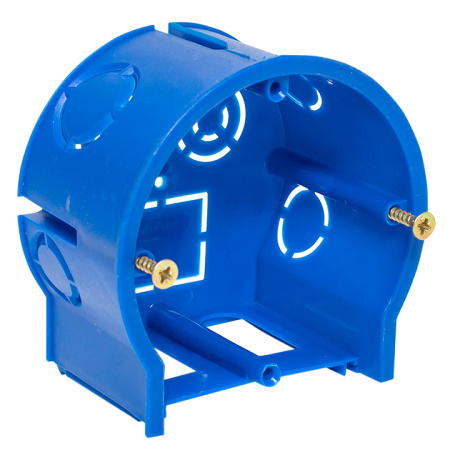 Коробка установочная сборная оконечная КМТ-010-4005 для твердых стен (71х45) с саморезами розн стикер EKF