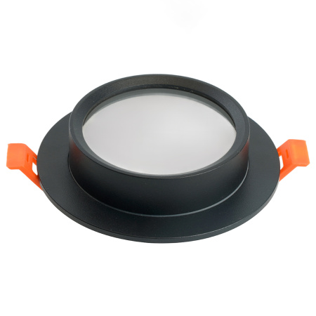 Светильник потолочный встраиваемый, 15W 230V GX53, IP44, черный, круг, без лампы, DL504 Feron