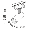 Светильник трековый 18Вт 4000K Черный IP20 Focus LED TR019-2-15W4K-B Technical