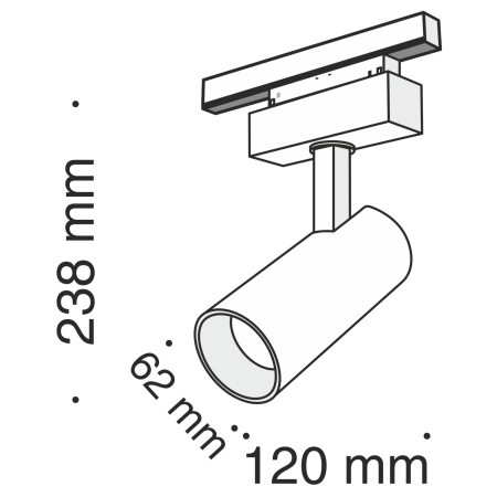 Светильник трековый 18Вт 4000K Черный IP20 Focus LED TR019-2-15W4K-B Technical