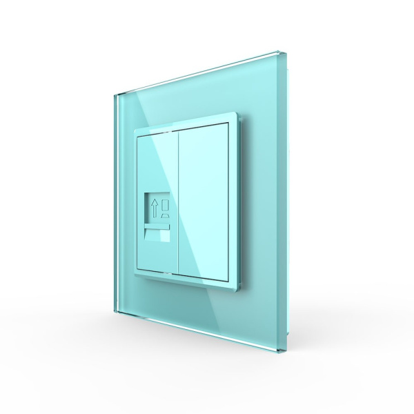 Розетка КОМП RJ-45 Зеленая Livolo