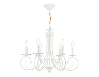 Светильник подвесной TR9611/6 WH белый E14/6 max 40W D560*650 Ambrella Light Светильник подвесной TR9611/6 WH белый E14/6 max 40W D560*650 Ambrella Light