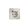 Розетка встраиваемая Voltum S70 с заземлением и защитными шторками, 16А, с USB, A+C, (кашемир)