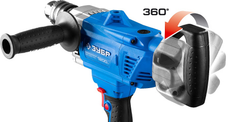 Дрель-миксер реверсивная, Профессионал ЗДМ-1200 РММ2, 160 Нм, патрон 16 мм, 0-850 об/мин, 1200 Вт ЗУБР