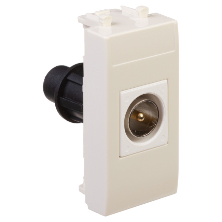 Розетка TV одиночная модульная, "Avanti", "Ванильная дымка", 1 модуль DKC