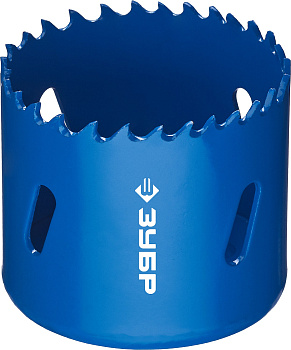 51мм, коронка биметаллическая, быстрорежущая сталь ЗУБР