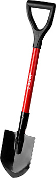 Автомобильная лопата МАСТЕР стальной черенок ЗУБР