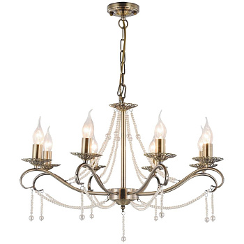 Люстра подвесная Бронзовый, Белый E14 8*60Вт 374-503-08 VELANTE