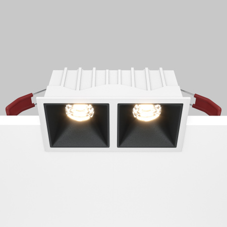 Встраиваемый светильник LED 20Вт Бело-черный IP20 Downlight DL043-02-10W3K-D-SQ-WB Technical Maytoni