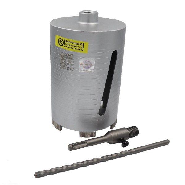 Коронка алмазная по бетону 112*150 мм Laser Deep Drill HD311 Hilberg
