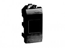 Компьютерная розетка RJ45 кат.5e экран., 8P8C, Brava, черная, 1мод DKC