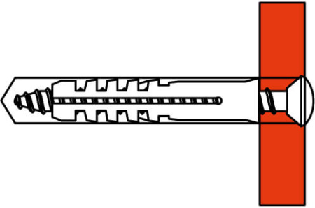 Саморез 4х30 мм с дюбелем V5 DKC