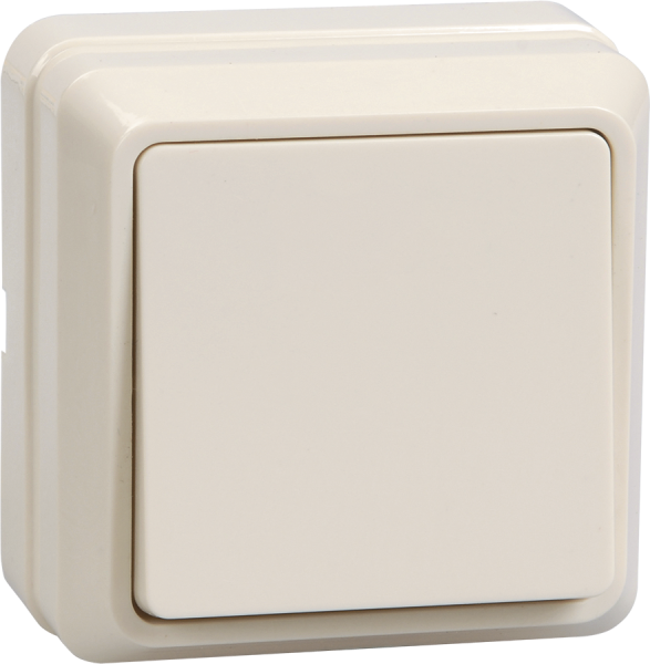 Выключатель 1-клавишный ОУ ВС20-1-0-ОКм 10А ОКТАВА кремовый IEK