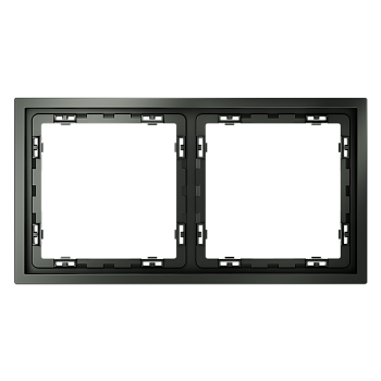 Рамка пластиковая Voltum S70 на 2 поста, (титан)