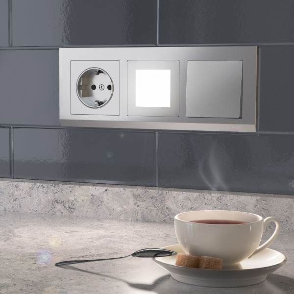 Встраиваемая LED подсветка (серебряный) СУ IP20 Werkel