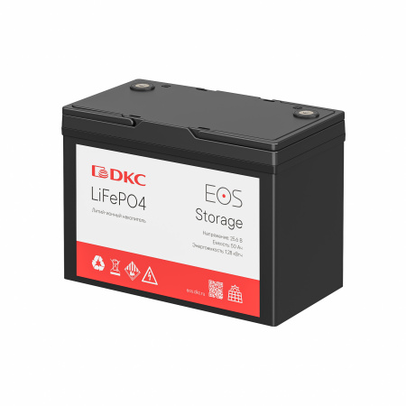 LFP накопитель энергии EOS Storage 25 В/50 Ач/1.28 кВтч, пл.корпус DKC