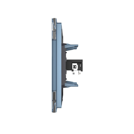 Розетка микрофон TRS 6.3 JACK Синяя Livolo Розетка микрофон TRS 6.3 JACK Синяя Livolo