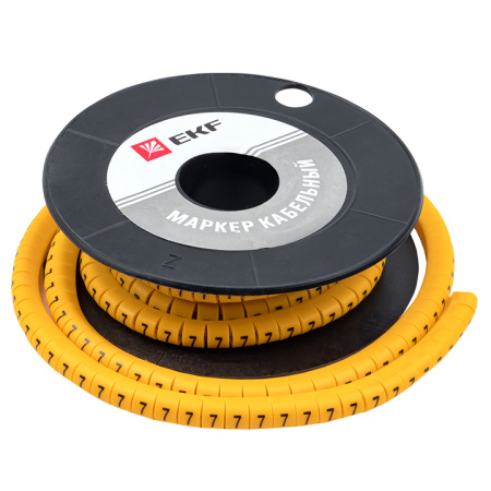 Маркер кабельный 4,0 мм2 "7" (500 шт) (ЕС-2) PROxima EKF