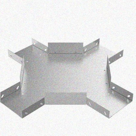 Лоток крестообразный замковый глухой КМЗГ 400х100 УХЛ1, горячее цинкование, S1,5