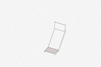 Крышка лотка КЛП 150х150-90 У3 для поворота трассы вверх на 90, окрашенная, S1,5