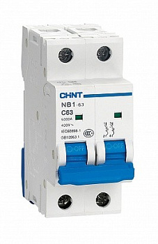 Выключатель автоматический ВА МОД NB1-63H 2П 16А 10кА С CHINT