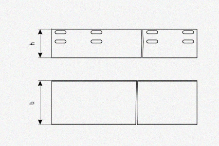 Лоток глухой ЛМГ 50х50х2000 УТ1,5, горячее цинкование S1,5