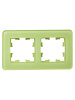 BRITE Рамка 2-мест. РУ-2-2-Бр стекло эко грин RE IEK