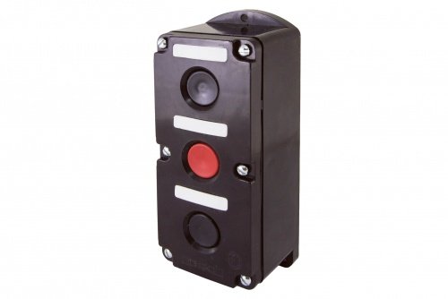 Пост кнопочный ПКЕ 222-3 У2, красная и две черные кнопки, IP54 TDM фото 2
