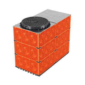 Колодец пластиковый для кабельной канализации с пластиковым люком, F0,1500х750х1125 DKC