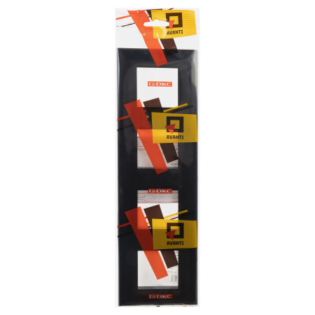 Рамка "Avanti", "Черный квадрат", 4 поста (8 мод.) DKC