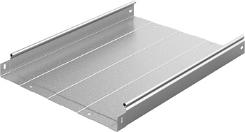 Металлический лоток неперфорированный 400х50х3000, толщ. 1,0 мм, гор. цинк Ostec