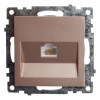 Розетка компьютерная 1-местная RJ-45 (механизм), STEKKER GLS00-7107-02, серия Катрин, шампань Розетка компьютерная 1-местная RJ-45 (механизм), STEKKER GLS00-7107-02, серия Катрин, шампань