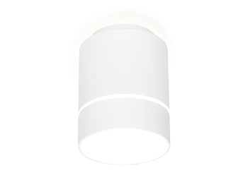 Накладной светодиодный точечный светильник TN256 WH/S белый/песок LED 4200K 7W D80*135 Ambrella Light
